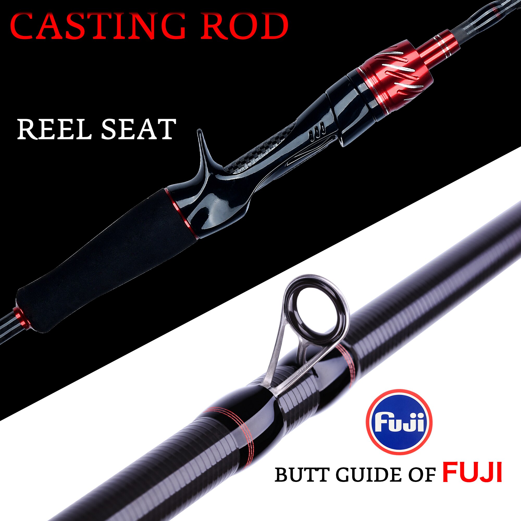 BIUTIFU Traveller Spinning Cas - Fishing Rod Surf recension och pris