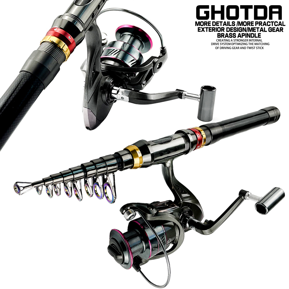 1.8-3.6m Carbon Fiber Spinning - Fishing Rod Surf recension och pris