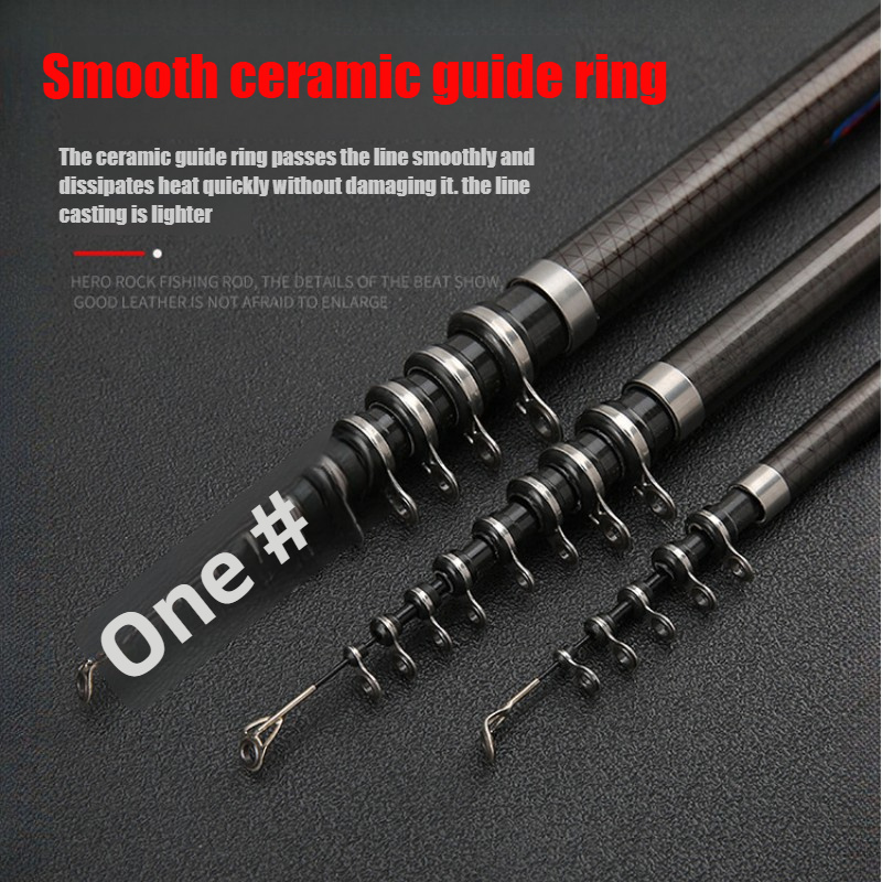 3.6-6.3m Carbon Fiber Telescop - Fishing Rod Surf recension och pris