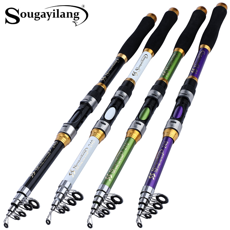 Sougayilang 4 Colors Telescopi - Fishing Rod Surf recension och pris