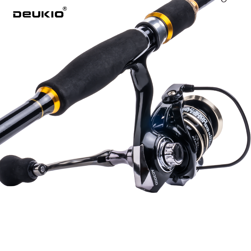 DEUKIO 1.8/2.1m Carbon Spinnin - Fishing Rod Combo recension och pris